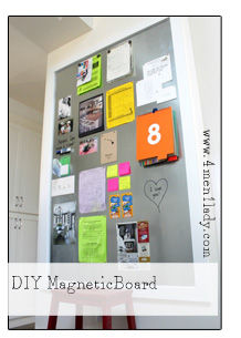DIY Magnetic Board. - 4 Men 1 Lady