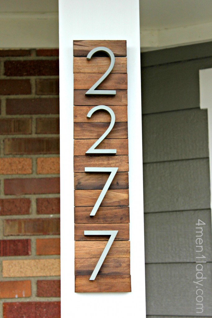 New house  numbers  project and a giveaway 