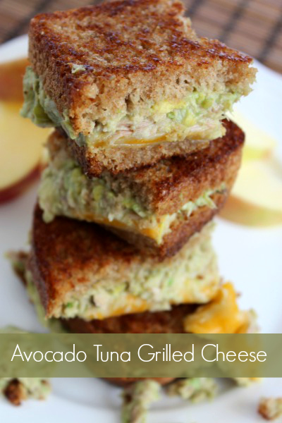 Avocado Tuna Grilled Cheese Sandwich- No Diets Allowed