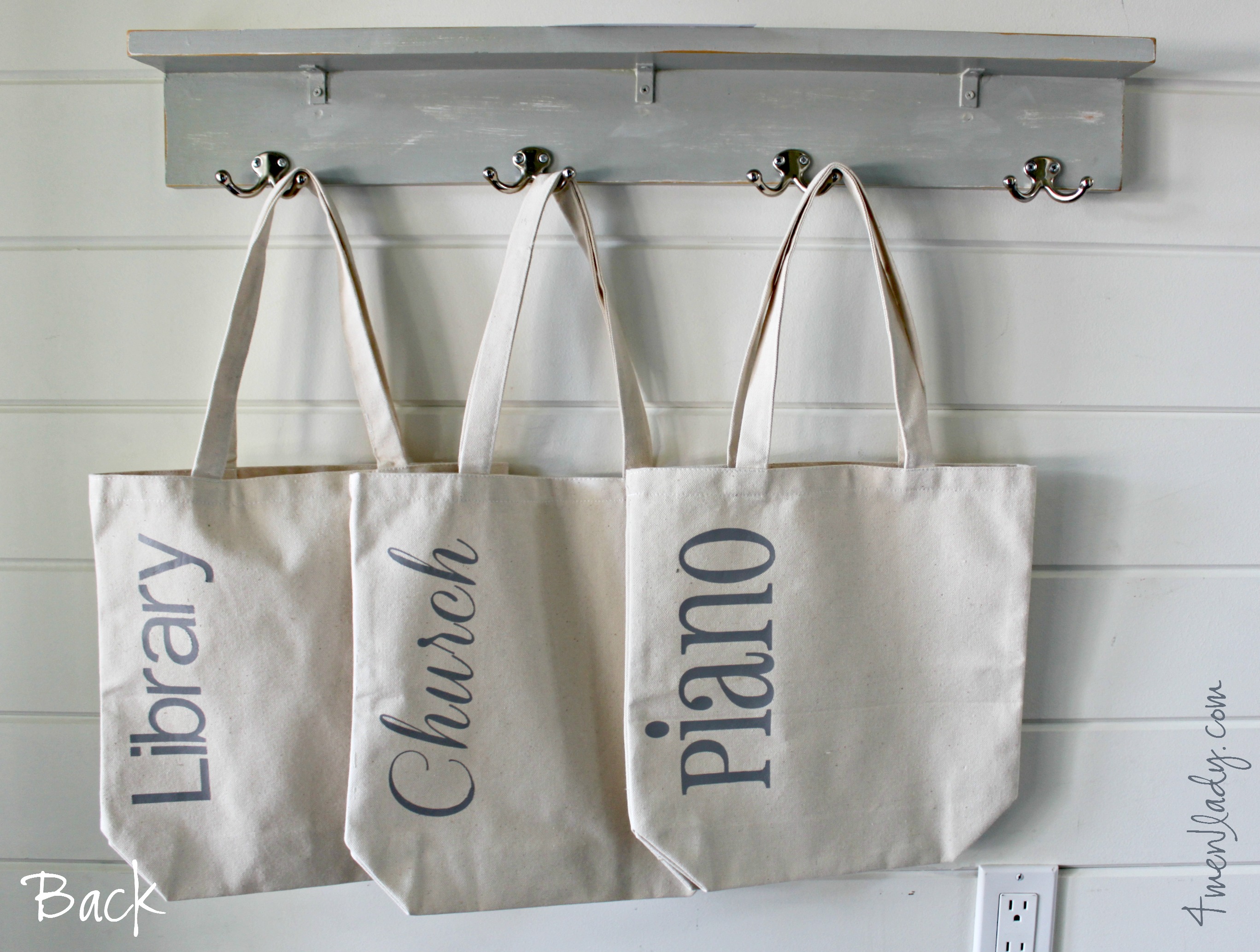 Personalized tote bags made with Cricut Explore (and a breast story).