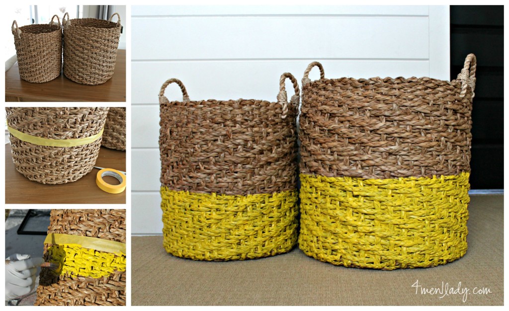 Painted baskets