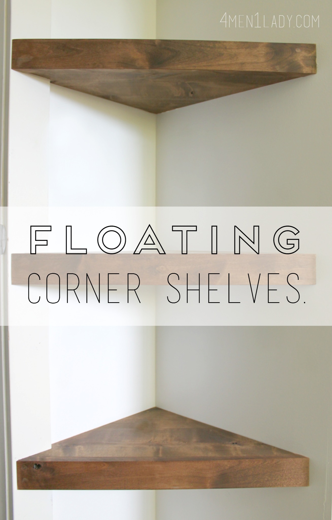 DIY Floating Corner Shelves Tutorial - Angela Rose Home