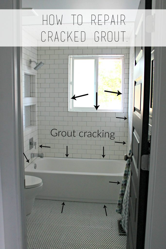 cracked grout