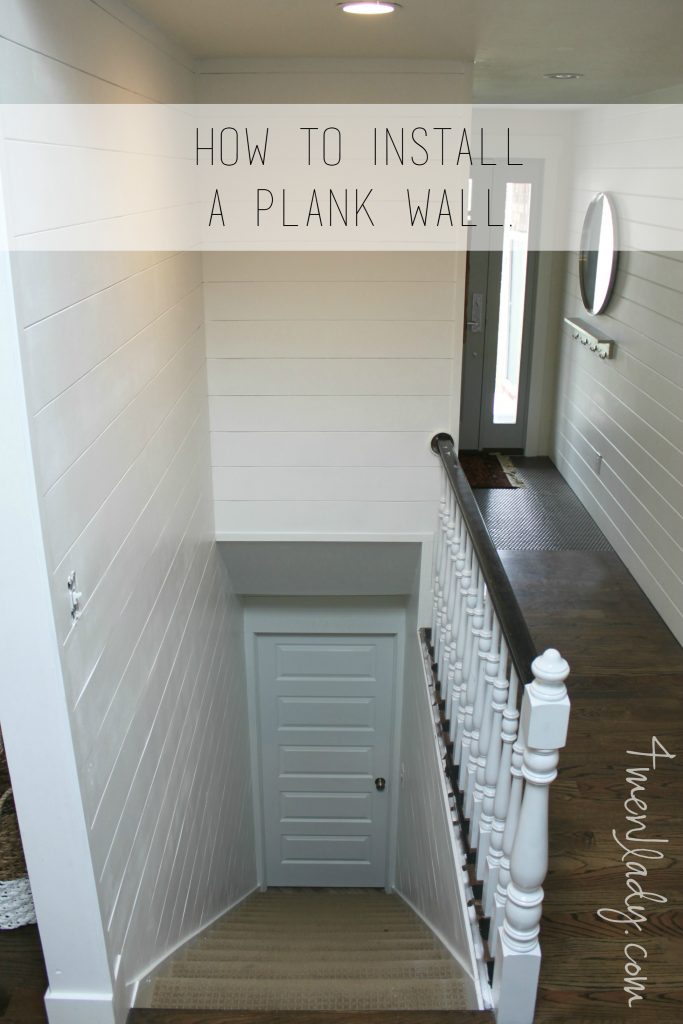 how to install plank wall